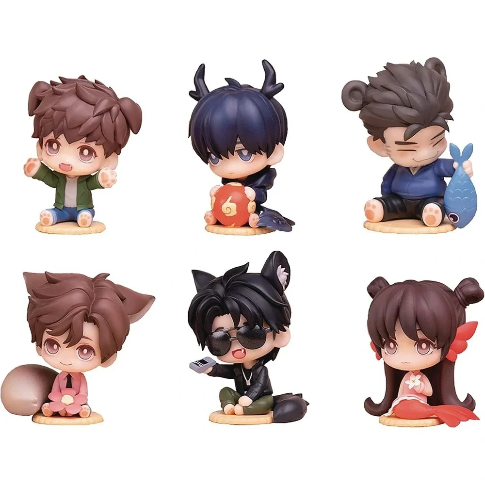 Myethos TIME RAIDERS Chibi Complete 6 Figure Set & Counter Display New in Box!